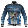 Australia Fishing Custom Baseball Jacket - Jumping Barramundi Fishing  Baseball Jacket