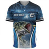 Australia Fishing Custom Baseball Shirt - Jumping Barramundi Fishing  Baseball Shirt