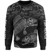 Australia Fishing Custom Sweatshirt - Fish Reaper Fish Skeleton Grey Sweatshirt