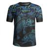 Australia Fishing Custom Rugby Jersey - Fish Reaper Fish Skeleton Blue Rugby Jersey