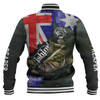 Australia Fishing Baseball Jacket - Bad To The Bone Fishing Australia Flag Vintage Baseball Jacket