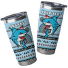 Cronulla-Sutherland Sharks Tumbler - Ugly Xmas And Aboriginal Patterns For Die Hard Fan