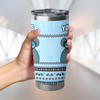 Cronulla-Sutherland Sharks Tumbler - Ugly Xmas And Aboriginal Patterns For Die Hard Fan