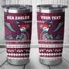 Manly Warringah Sea Eagles Tumbler - Ugly Xmas And Aboriginal Patterns For Die Hard Fan