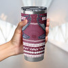 Manly Warringah Sea Eagles Tumbler - Ugly Xmas And Aboriginal Patterns For Die Hard Fan
