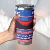 Newcastle Knights Tumbler - Ugly Xmas And Aboriginal Patterns For Die Hard Fan