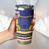 Parramatta Eels Tumbler - Ugly Xmas And Aboriginal Patterns For Die Hard Fan