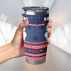Sydney Roosters Tumbler - Ugly Xmas And Aboriginal Patterns For Die Hard Fan
