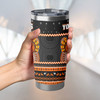 Wests Tigers Tumbler - Ugly Xmas And Aboriginal Patterns For Die Hard Fan