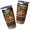 Wests Tigers Tumbler - Ugly Xmas And Aboriginal Patterns For Die Hard Fan