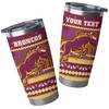 Brisbane Broncos Tumbler - Ugly Xmas And Aboriginal Patterns For Die Hard Fan