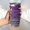 Melbourne Storm Tumbler - Ugly Xmas And Aboriginal Patterns For Die Hard Fan