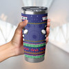 New Zealand Warriors Tumbler - Ugly Xmas And Aboriginal Patterns For Die Hard Fan