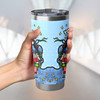 New South Wales Cockroaches Tumbler - Merry Christmas Our Beloved Team With Aboriginal Dot Art Pattern