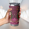 Queensland Cane Toads Tumbler - Merry Christmas Our Beloved Team With Aboriginal Dot Art Pattern