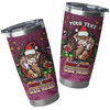 Queensland Cane Toads Tumbler - Merry Christmas Our Beloved Team With Aboriginal Dot Art Pattern