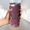 Queensland Cane Toads Tumbler - Merry Christmas Our Beloved Team With Aboriginal Dot Art Pattern