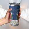 North Queensland Cowboys Tumbler - Merry Christmas Our Beloved Team With Aboriginal Dot Art Pattern