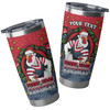 Sydney Roosters Tumbler - Merry Christmas Our Beloved Team With Aboriginal Dot Art Pattern