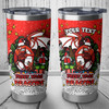 St. George Illawarra Dragons Tumbler - Merry Christmas Our Beloved Team With Aboriginal Dot Art Pattern