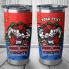 Newcastle Knights Tumbler - Merry Christmas Our Beloved Team With Aboriginal Dot Art Pattern