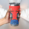 Newcastle Knights Tumbler - Merry Christmas Our Beloved Team With Aboriginal Dot Art Pattern