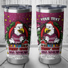 Manly Warringah Sea Eagles Tumbler - Merry Christmas Our Beloved Team With Aboriginal Dot Art Pattern