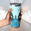 Cronulla-Sutherland Sharks Tumbler - Merry Christmas Our Beloved Team With Aboriginal Dot Art Pattern
