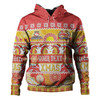 Redcliffe Dolphins Christmas Aboriginal Custom Hoodie - Indigenous Knitted Ugly Xmas Style Hoodie