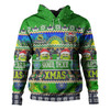 Canberra Raiders Christmas Aboriginal Custom Hoodie - Indigenous Knitted Ugly Xmas Style Hoodie