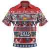 Sydney Roosters Christmas Aboriginal Custom Polo Shirt - Indigenous Knitted Ugly Xmas Style Polo Shirt