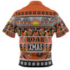 Wests Tigers Christmas Aboriginal Custom Polo Shirt - Indigenous Knitted Ugly Xmas Style Polo Shirt