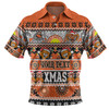 Wests Tigers Christmas Aboriginal Custom Polo Shirt - Indigenous Knitted Ugly Xmas Style Polo Shirt
