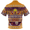Brisbane Broncos Christmas Aboriginal Custom Polo Shirt - Indigenous Knitted Ugly Xmas Style Polo Shirt