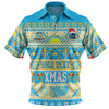 Gold Coast Titans Christmas Aboriginal Custom Polo Shirt - Indigenous Knitted Ugly Xmas Style Polo Shirt