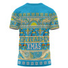 Gold Coast Titans Christmas Aboriginal Custom T-shirt - Indigenous Knitted Ugly Xmas Style T-shirt