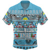 Cronulla-Sutherland Sharks Christmas Aboriginal Custom Hawaiian Shirt - Indigenous Knitted Ugly Xmas Style Hawaiian Shirt