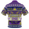 Melbourne Storm Christmas Aboriginal Custom Hawaiian Shirt - Indigenous Knitted Ugly Xmas Style Hawaiian Shirt