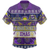 Melbourne Storm Christmas Aboriginal Custom Hawaiian Shirt - Indigenous Knitted Ugly Xmas Style Hawaiian Shirt