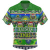 Canberra Raiders Christmas Aboriginal Custom Hawaiian Shirt - Indigenous Knitted Ugly Xmas Style Hawaiian Shirt