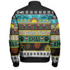 Penrith Panthers Christmas Aboriginal Custom Bomber Jacket - Indigenous Knitted Ugly Xmas Style Bomber Jacket