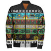 Penrith Panthers Christmas Aboriginal Custom Bomber Jacket - Indigenous Knitted Ugly Xmas Style Bomber Jacket