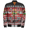 St. George Illawarra Dragons Christmas Aboriginal Custom Bomber Jacket - Indigenous Knitted Ugly Xmas Style Bomber Jacket