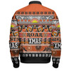 Wests Tigers Christmas Aboriginal Custom Bomber Jacket - Indigenous Knitted Ugly Xmas Style Bomber Jacket