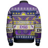 Melbourne Storm Christmas Aboriginal Custom Bomber Jacket - Indigenous Knitted Ugly Xmas Style Bomber Jacket