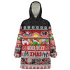 St. George Illawarra Dragons Christmas Aboriginal Custom Snug Hoodie - Indigenous Knitted Ugly Xmas Style Snug Hoodie