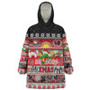 St. George Illawarra Dragons Christmas Aboriginal Custom Snug Hoodie - Indigenous Knitted Ugly Xmas Style Snug Hoodie