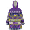 Melbourne Storm Christmas Aboriginal Custom Snug Hoodie - Indigenous Knitted Ugly Xmas Style Snug Hoodie