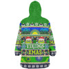 Canberra Raiders Christmas Aboriginal Custom Snug Hoodie - Indigenous Knitted Ugly Xmas Style Snug Hoodie