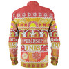 Redcliffe Dolphins Christmas Aboriginal Custom Long Sleeve Shirt - Indigenous Knitted Ugly Xmas Style Long Sleeve Shirt